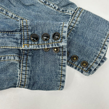 Saint Laurent Paris Washblue Cotton Denim shirt — view 9