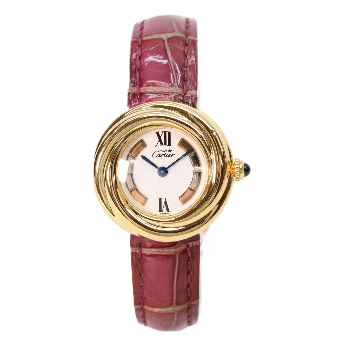 Cartier 925 Must Trinity Vermeil SM Side White Dial Quartz — view 2