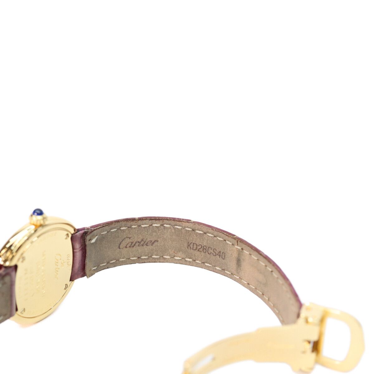 Cartier 925 Must Trinity Vermeil SM Side White Dial Quartz — view 7