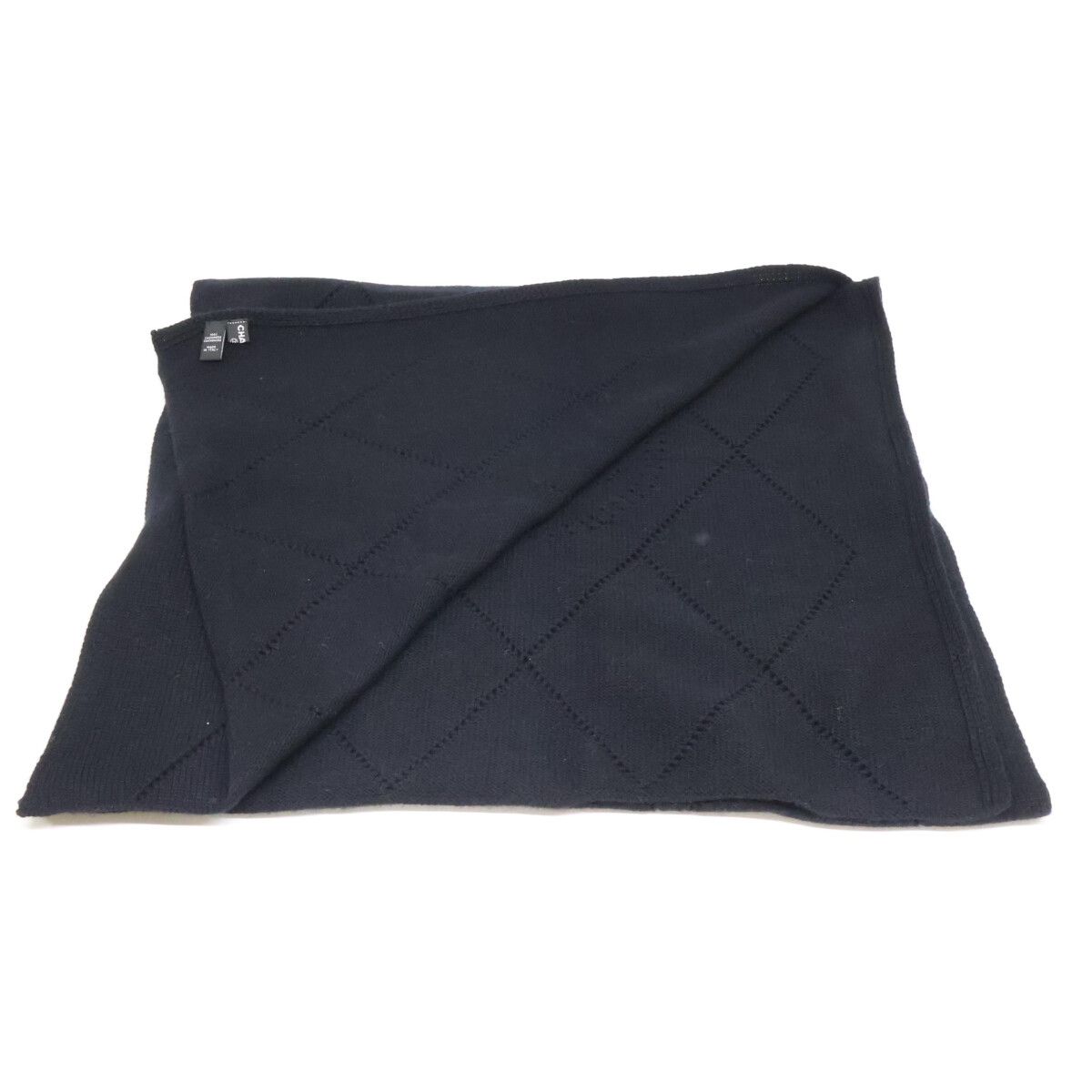 Chanel CC Logo Cashmere Scarf — view 4