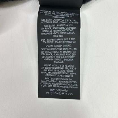 Saint Laurent Paris Mohair Nylon Wool Knit XS Black Playboy Collaboration Xs — view 6