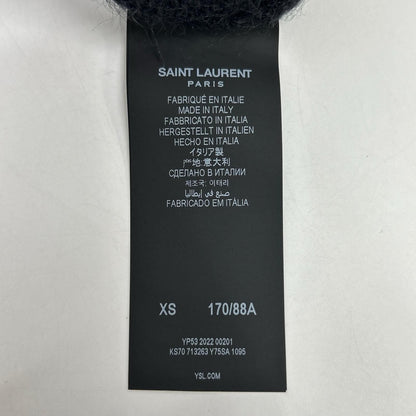 Saint Laurent Paris Mohair Nylon Wool Knit XS Black Playboy Collaboration Xs — view 4