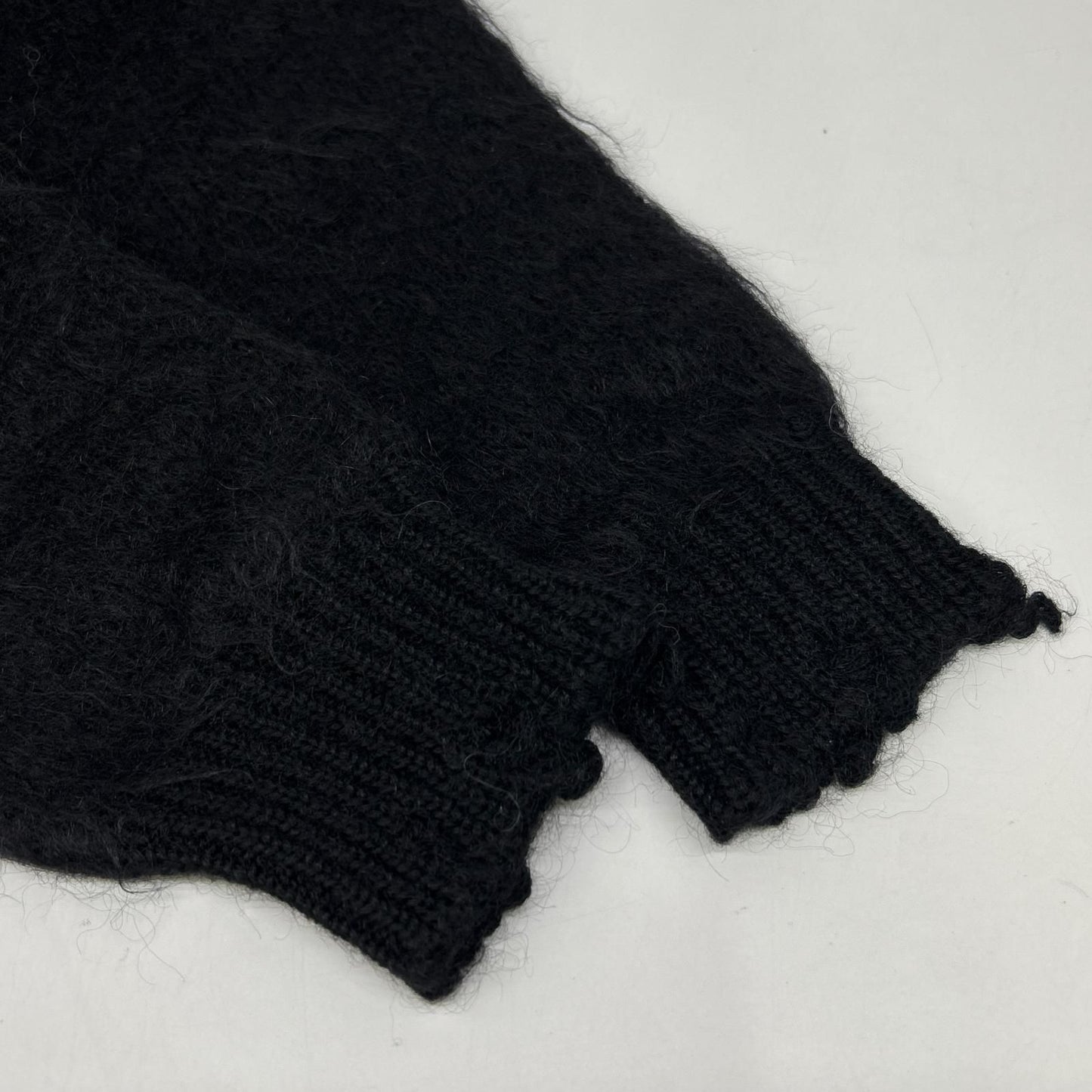 Saint Laurent Paris Mohair Nylon Wool Knit XS Black Playboy Collaboration Xs — view 9