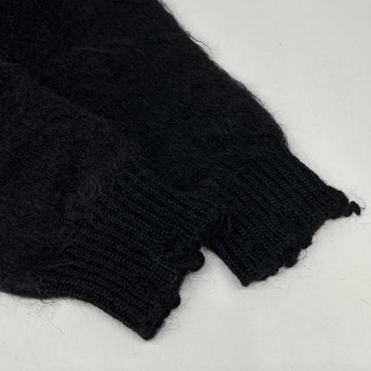 Saint Laurent Paris Mohair Nylon Wool Knit XS Black Playboy Collaboration Xs — view 9