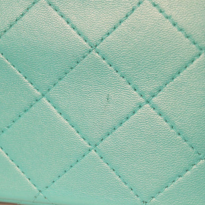 Chanel 23 Emeraldgreen Rum Gold Mini Quilted 17 Shoulder — view 7