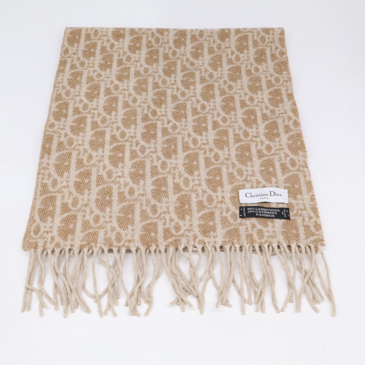 Dior Trotter Cashmere Wool Scarf — view 2