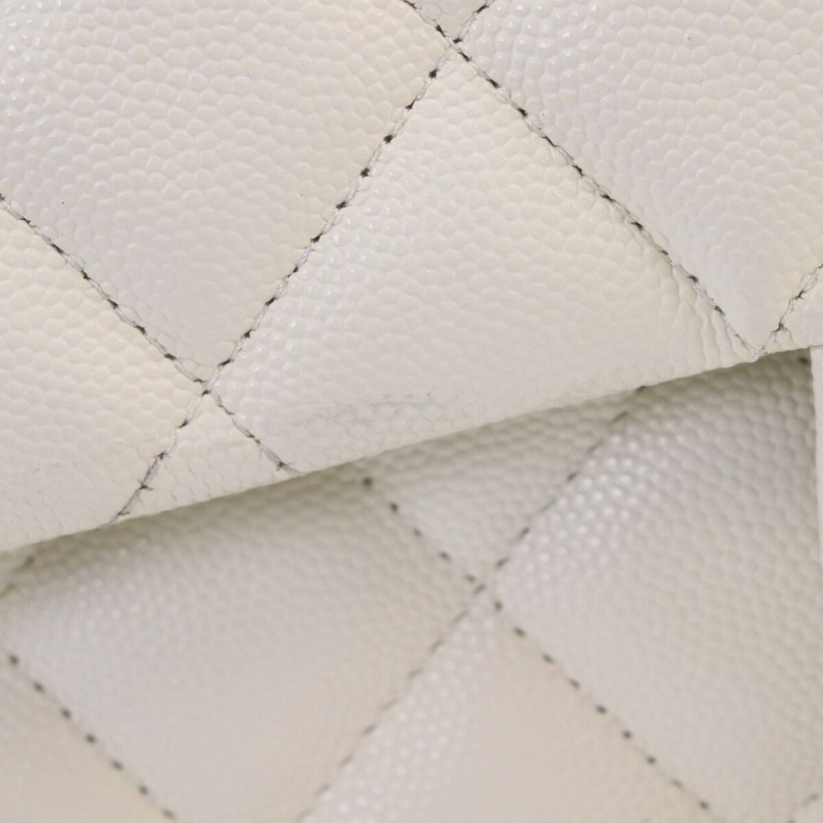 Chanel Ivory Caviar Gold Double Flap Maxi Quilted 30 — view 3