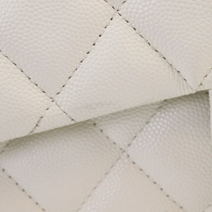 Chanel Ivory Caviar Gold Double Flap Maxi Quilted 30 — view 3