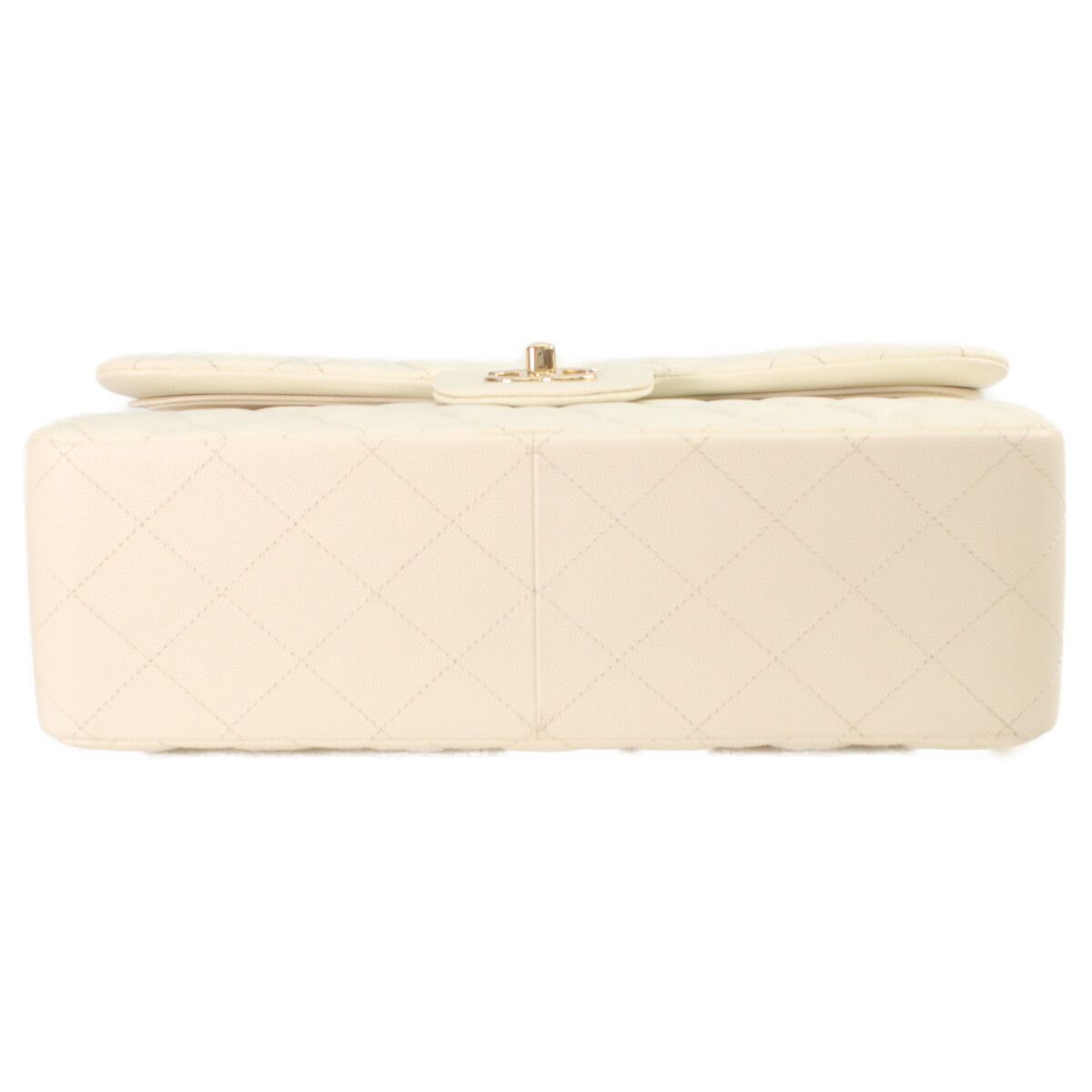 Chanel Ivory Caviar Gold Double Flap Maxi Quilted 30 — view 2