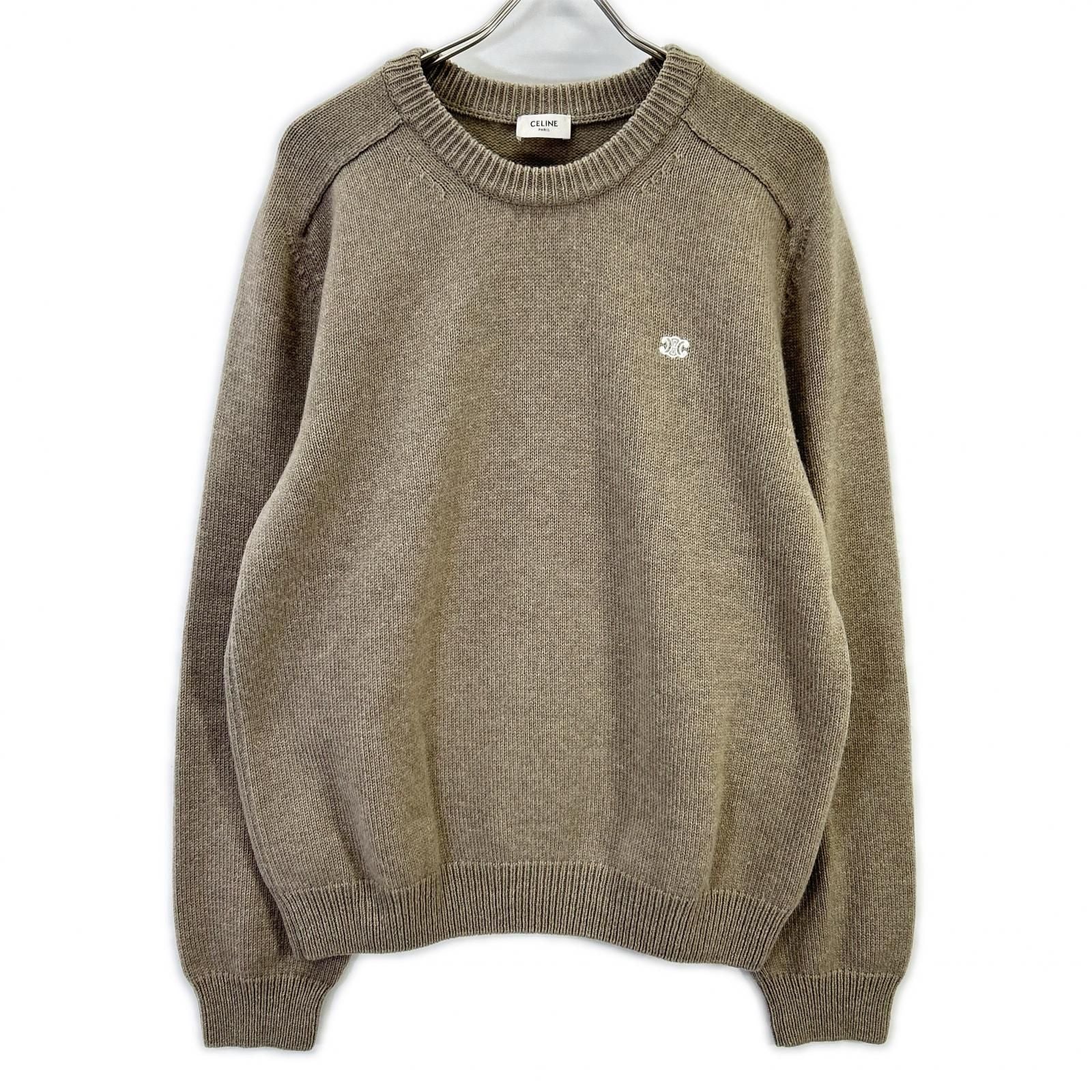 Celine Triomphe Cashmere wool Knit Sweater XL