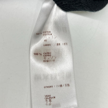Louis Vuitton Black Cotton Leather Pocket Singletailored Jacket — view 5