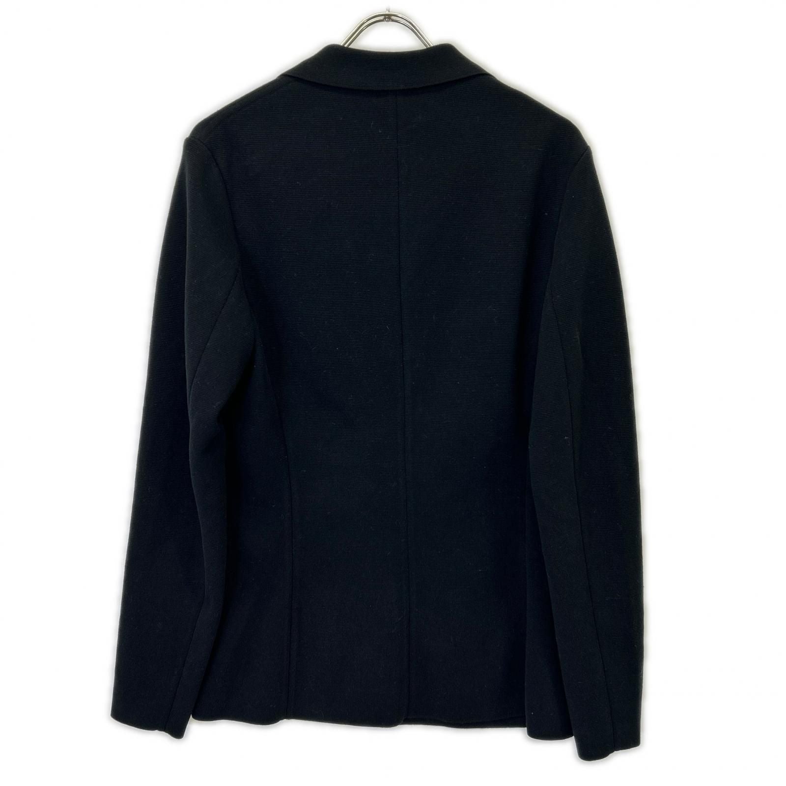 Louis Vuitton Black Cotton Leather Pocket Singletailored Jacket — view 2
