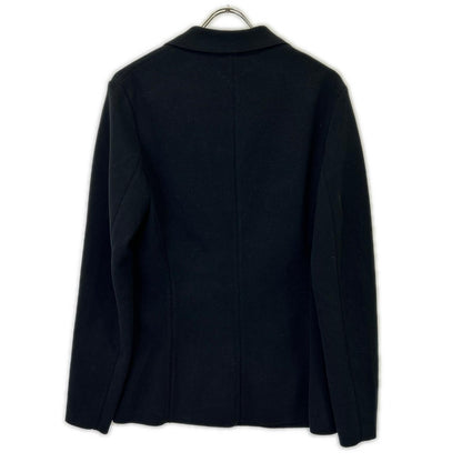 Louis Vuitton Black Cotton Leather Pocket Singletailored Jacket — view 2