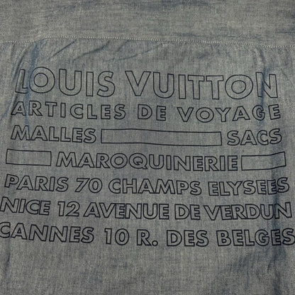 Louis Vuitton Dkx Blue Cotton Wool Silver backprintlong Sleeveshirt T-Shirt — view 9
