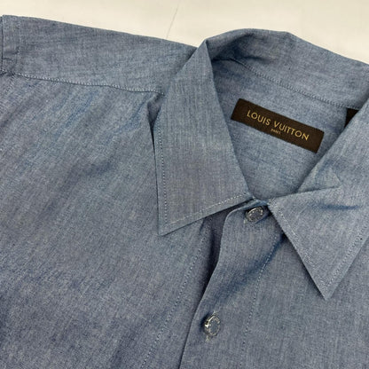 Louis Vuitton Dkx Blue Cotton Wool Silver backprintlong Sleeveshirt T-Shirt — view 8