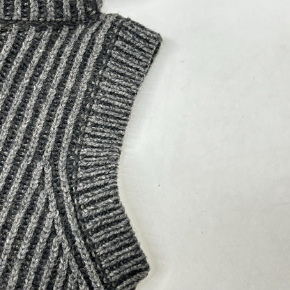 Gucci Gray Sleeveless Knit Sweater — view 8