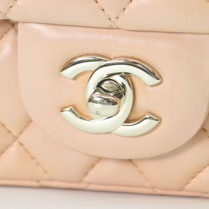 Chanel Apricot Beige Mini Quilted 17 Shoulder — view 6