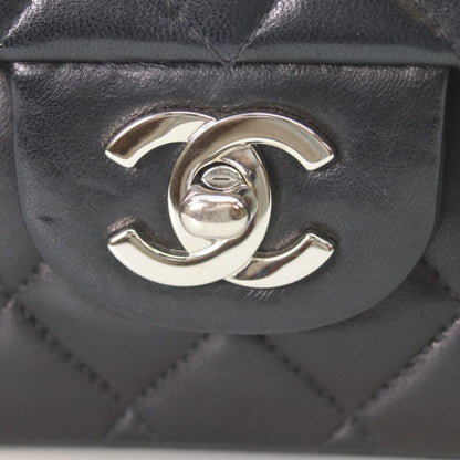 Chanel Black Lamb Silver Quilted 25 Shoulder — view 6