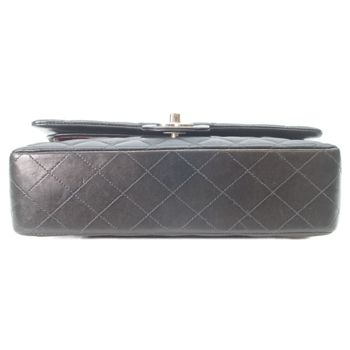 Chanel Black Lamb Silver Quilted 25 Shoulder — view 5