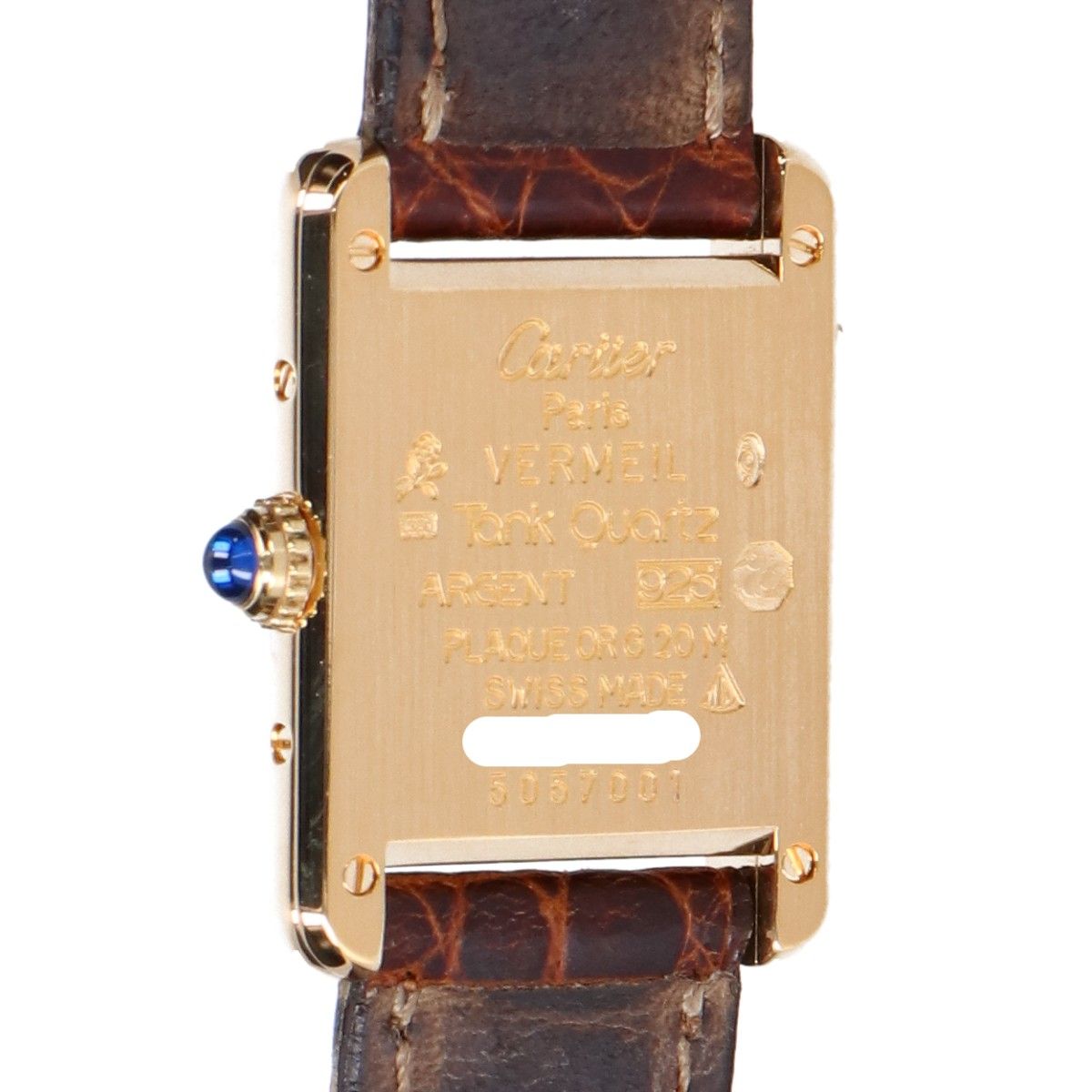 Cartier 925 Must Tank Vermeil SM Ivory Dial Quartz — view 6