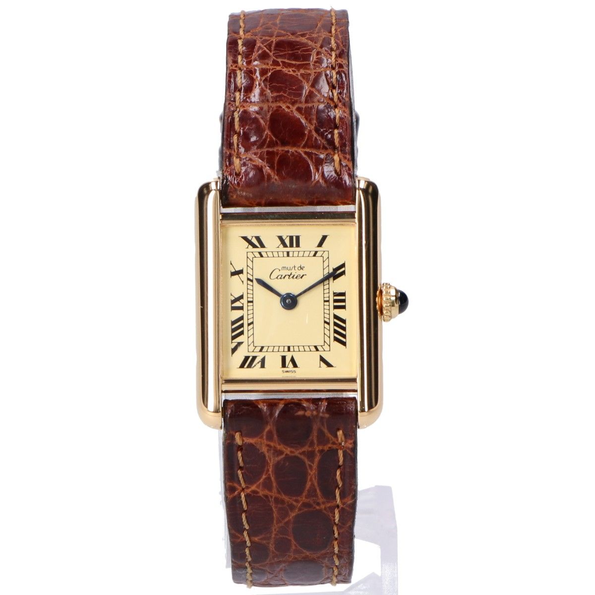Cartier 925 Must Tank Vermeil SM Ivory Dial Quartz — view 2