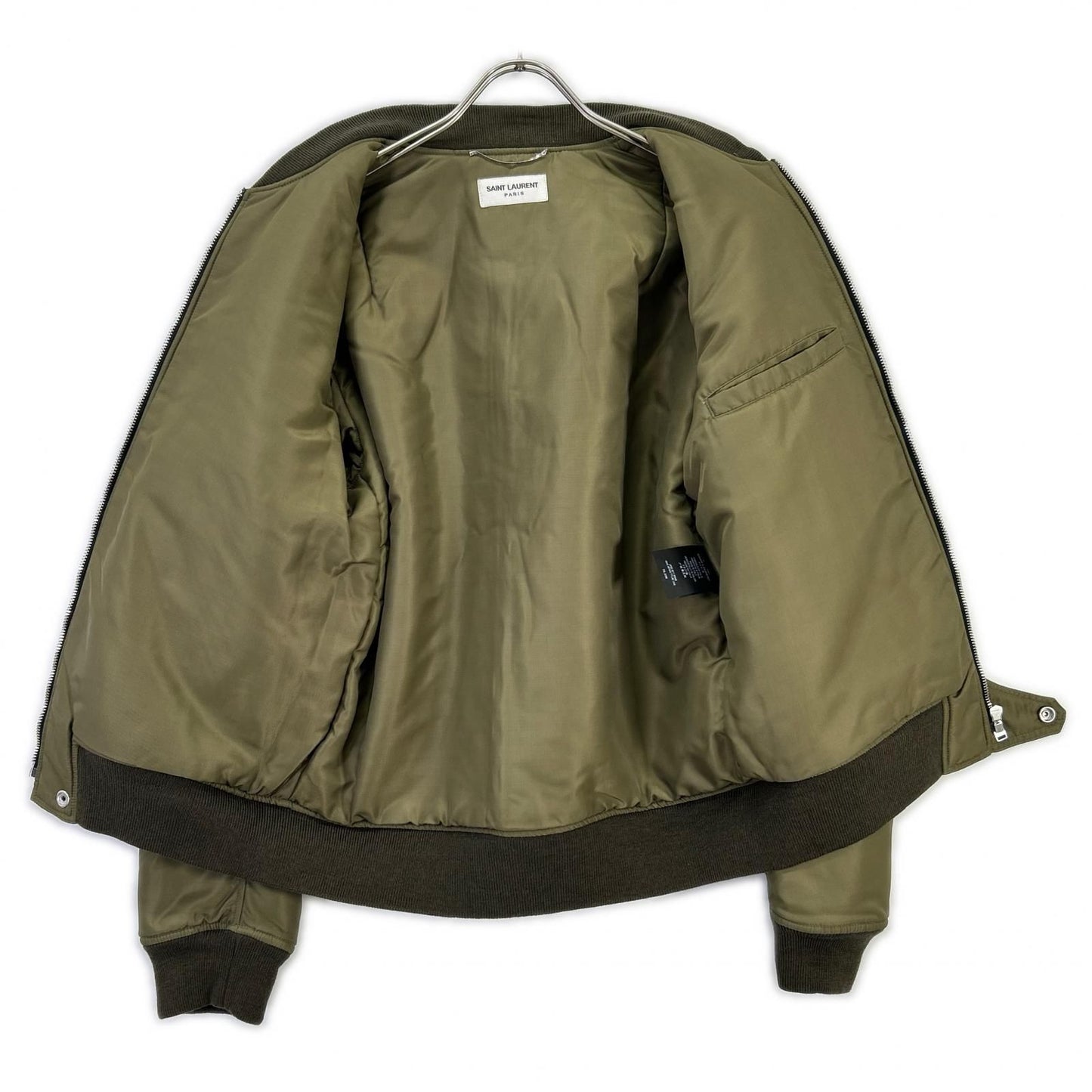 Saint Laurent Paris Khaki lightjacket 46 Jacket — view 3