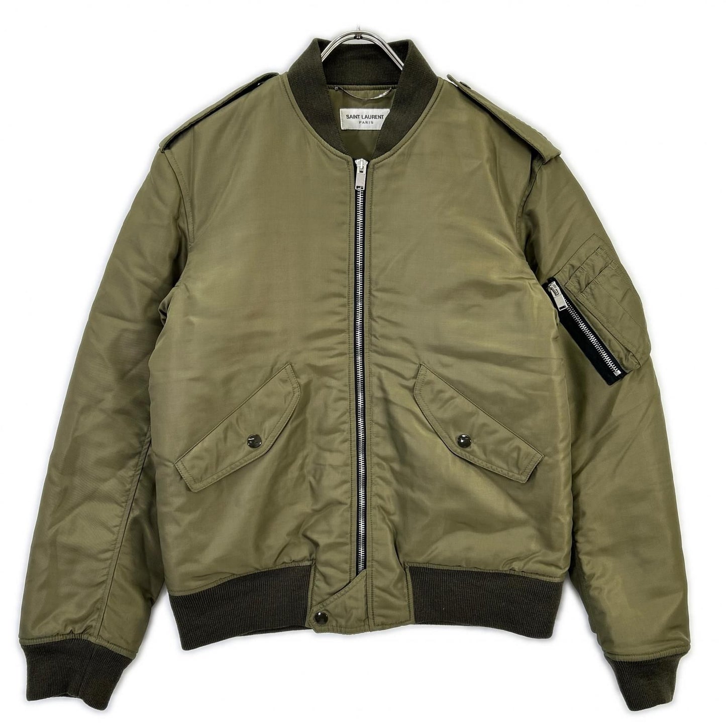 Saint Laurent Paris Khaki lightjacket 46 Jacket
