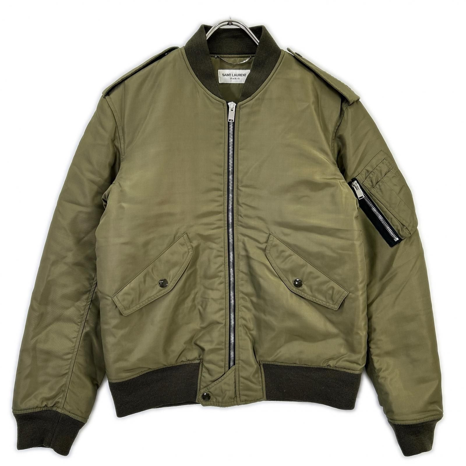 Saint Laurent Paris Khaki lightjacket 46 Jacket