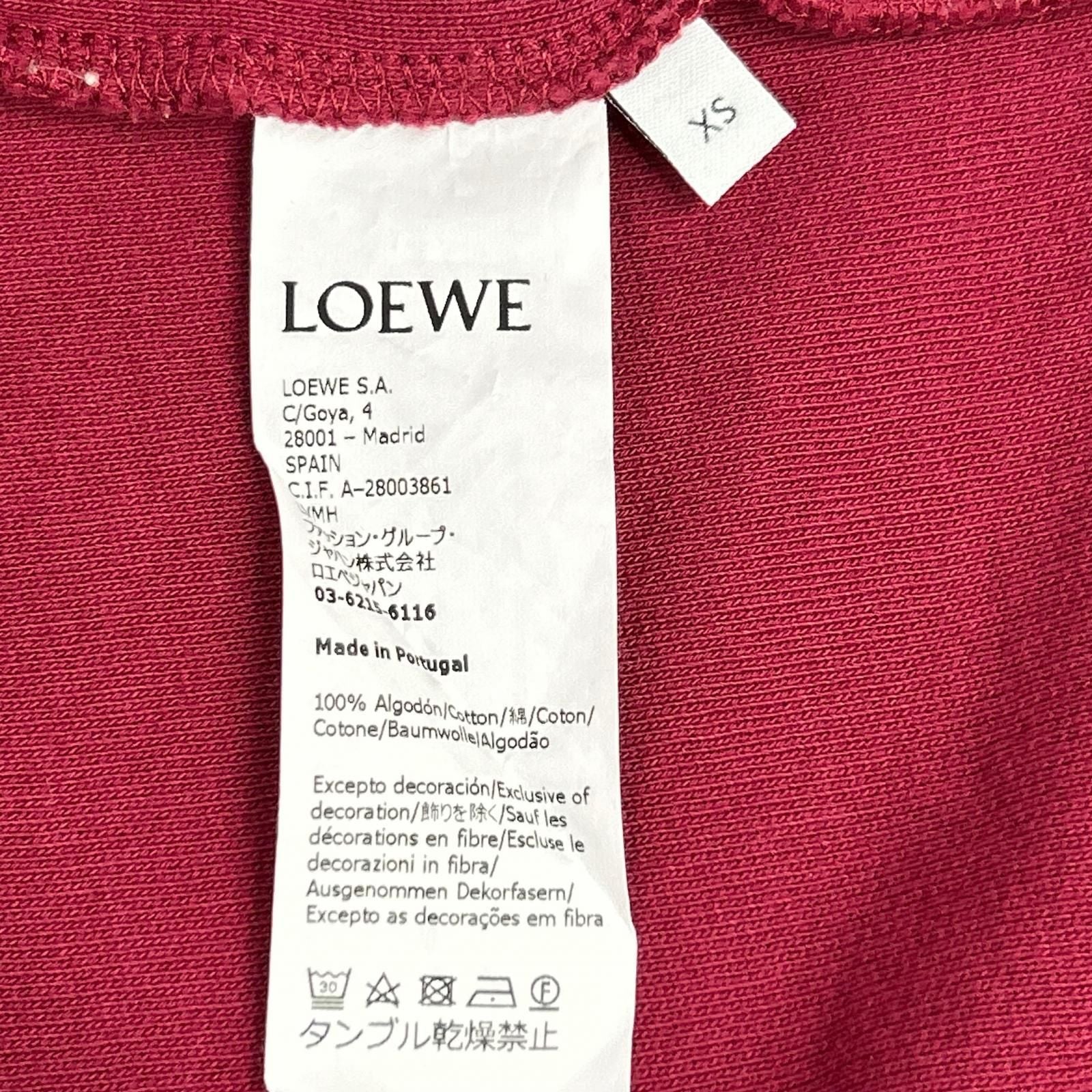Loewe Red Toggle Hoodie — view 5