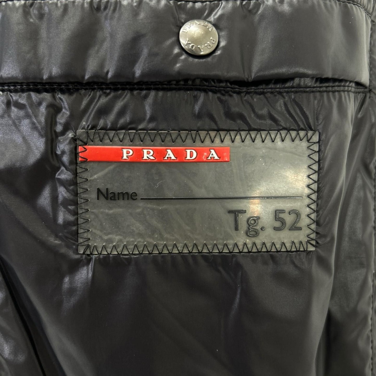 Prada Sport Black Nylon Cutreplacement Down Jacket 52 — view 5