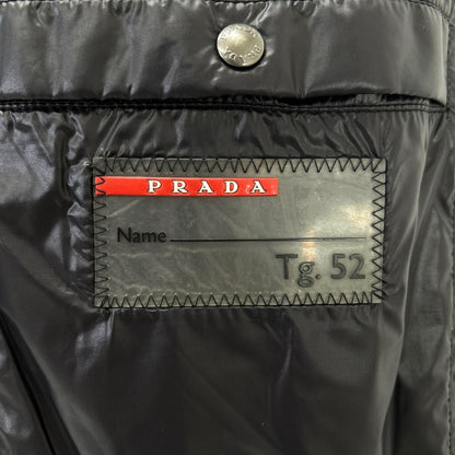 Prada Sport Black Nylon Cutreplacement Down Jacket 52 — view 5
