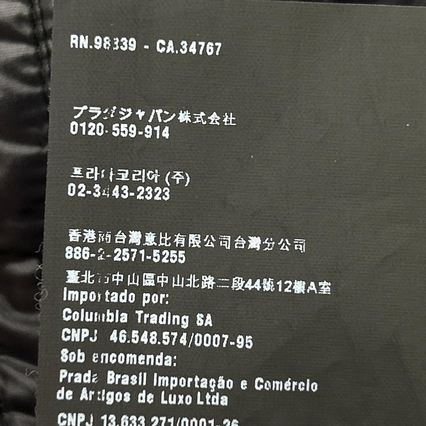 Prada Sport Black Nylon Cutreplacement Down Jacket 52 — view 6