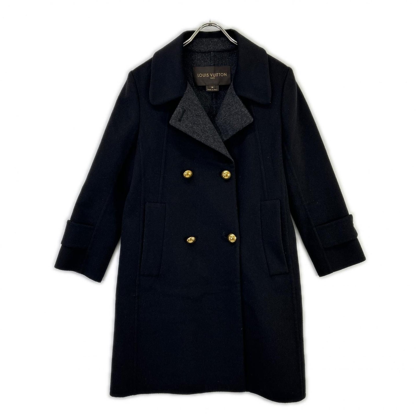 Louis Vuitton Angora Cashgora Mixed Coat 38