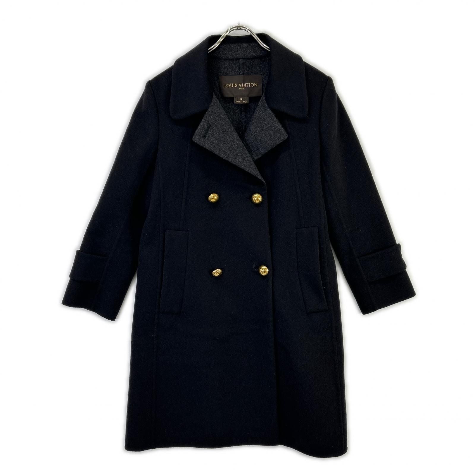 Louis Vuitton Angora Cashgora Mixed Coat 38