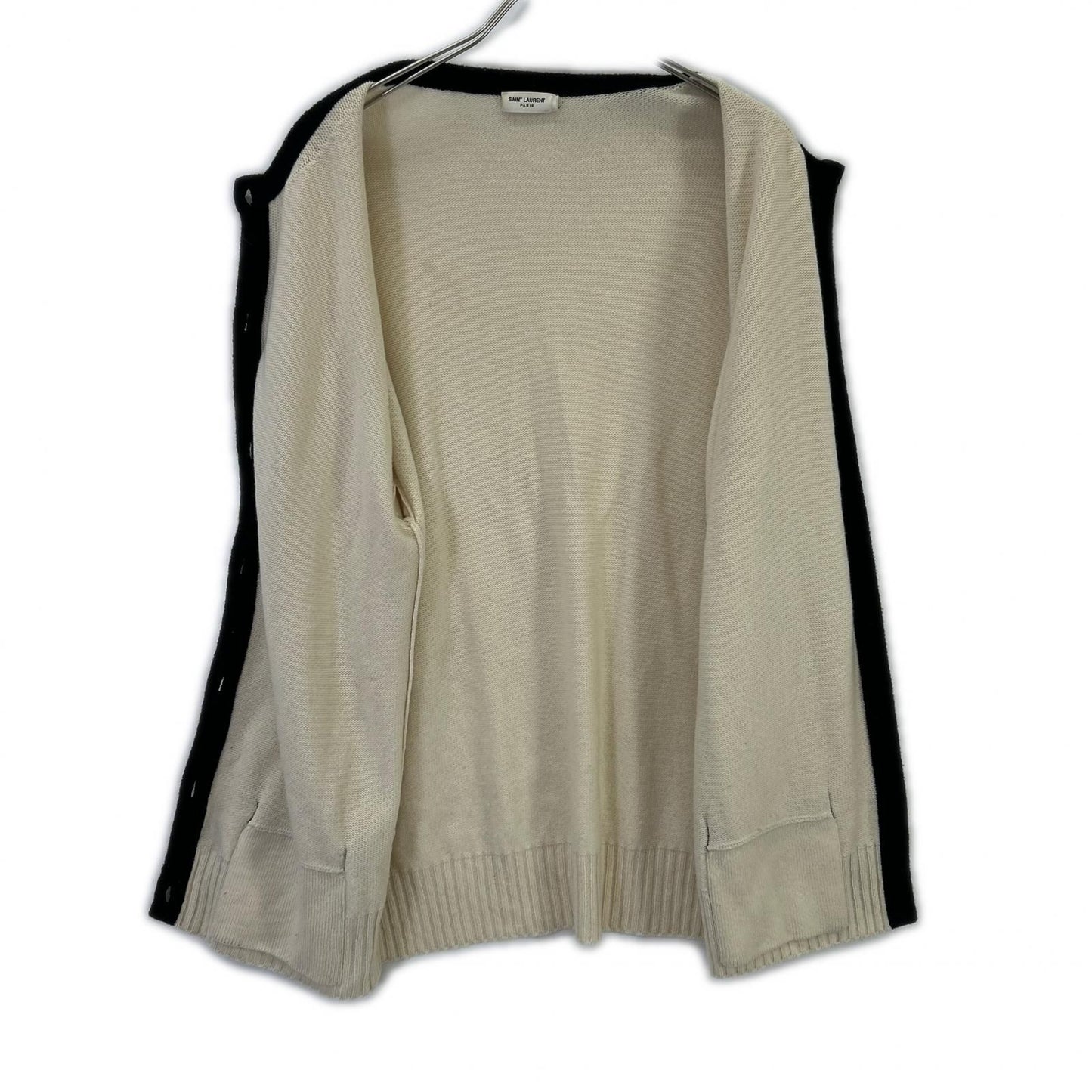 Saint Laurent Paris Ivory Knit gun Sweater — view 3