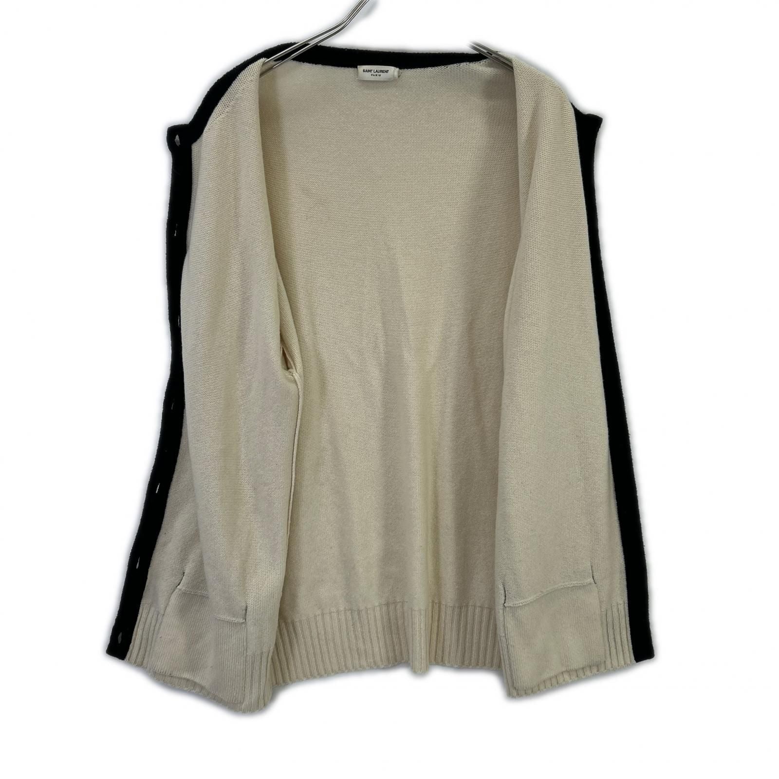 Saint Laurent Paris Ivory Knit gun Sweater — view 3