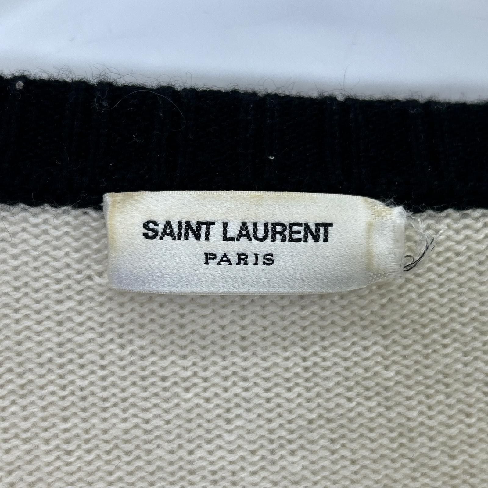 Saint Laurent Paris Ivory Knit gun Sweater — view 4