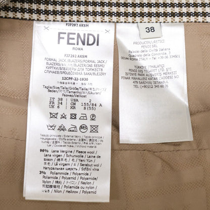 Fendi Aksm Gunclub Check Jacket Shorts Nts Set 38 — view 6