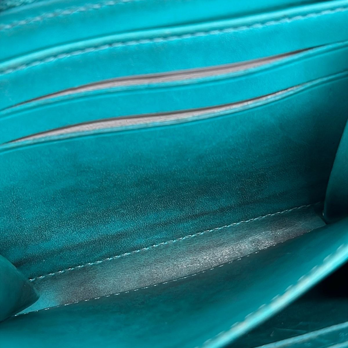 Louis Vuitton Coin Case Monogram Vernis Zippy Purse Blue Lagon Leather — view 6