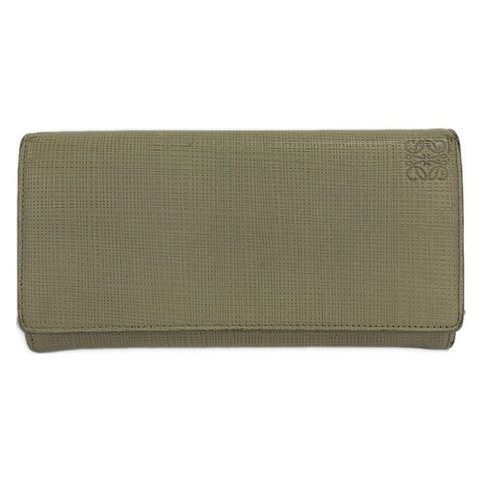 Loewe Wallet Linen Ivory Leather