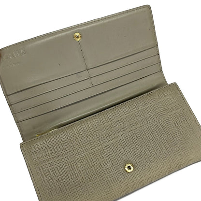 Loewe Wallet Linen Ivory Leather — view 3