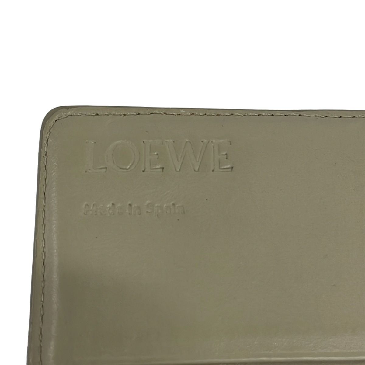 Loewe Wallet Linen Ivory Leather — view 7