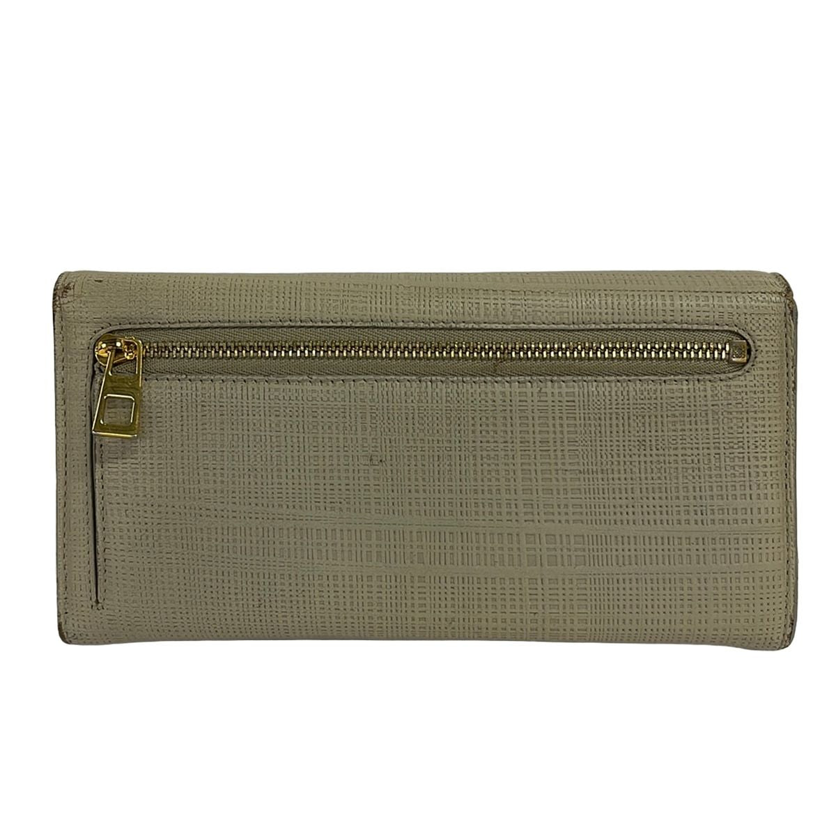 Loewe Wallet Linen Ivory Leather — view 2