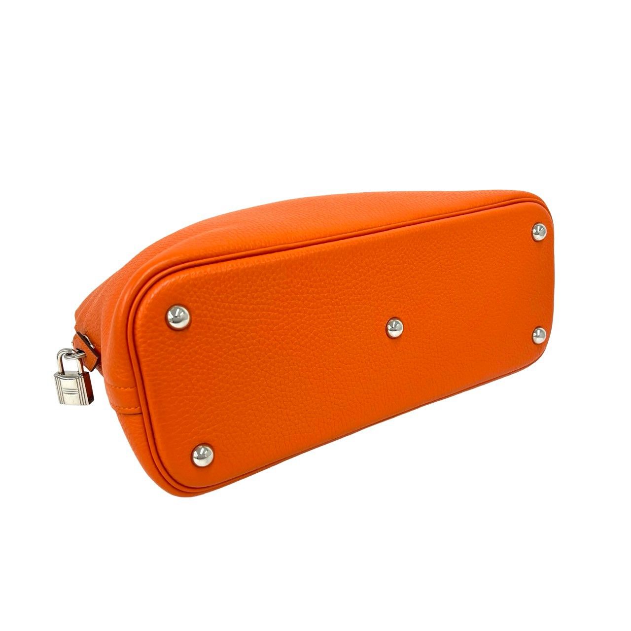 Hermes Bolide 31 Taurillon Clemence Leather 2-Way Shoulder Bag Orange — view 7