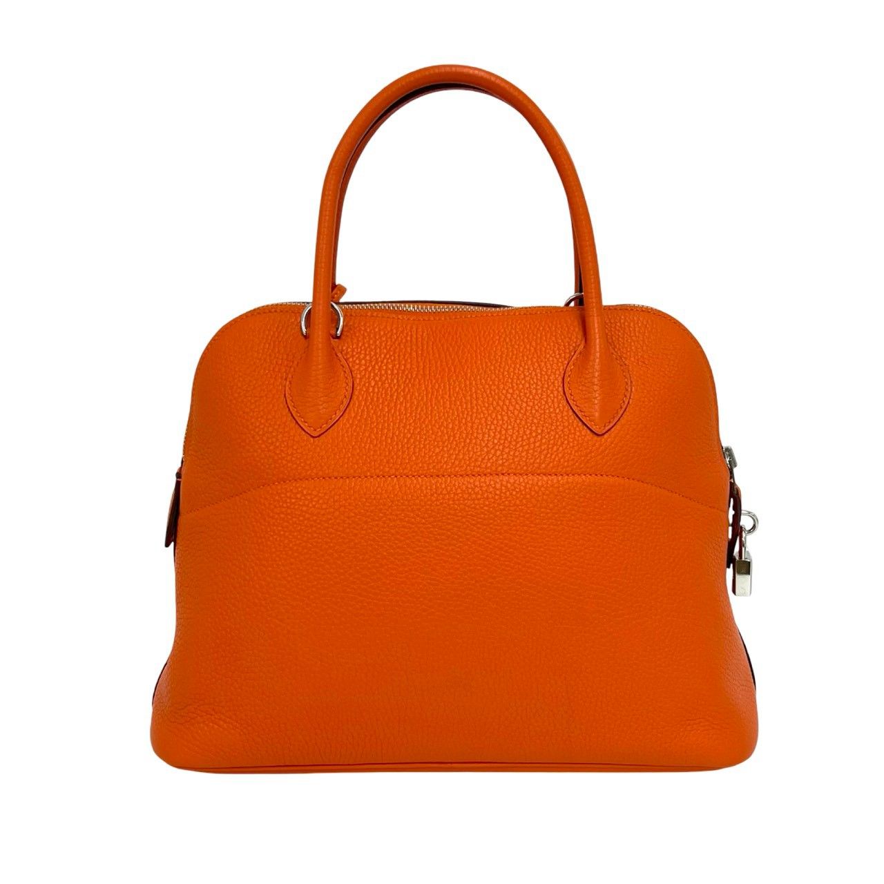 Hermes Bolide 31 Taurillon Clemence Leather 2-Way Shoulder Bag Orange — view 2