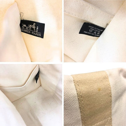 Hermes Bora PM Tote Cotton Canvas Ivory — view 3