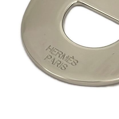Hermes Scarf Ring Chaine D'ancre Bordeaux Silver — view 3