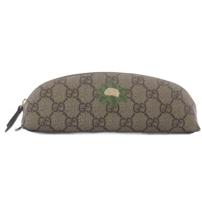Gucci Cauliflower Pen Case GG Supreme Canvas Beige