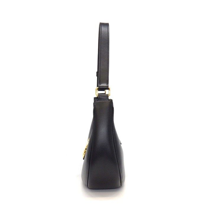 Celine Shoulder Bag Triomphe Black Smooth Calfskin — view 3