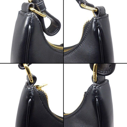 Celine Shoulder Bag Triomphe Black Smooth Calfskin — view 8